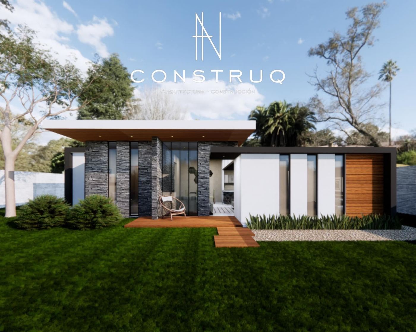 Vivienda · render · Construq · Arq. Almira Hernández Salinas