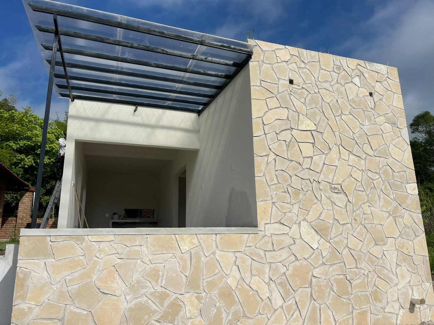 Casa de piedra · terraza · Construq · Arq. Almira Hernández Salinas