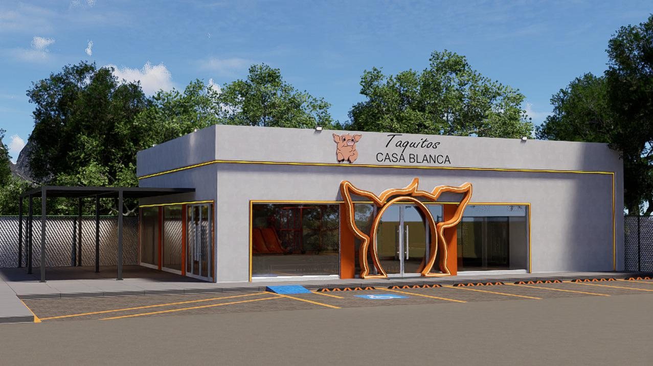 Taquitos Casa Blanca 2 · fachada · render · Construq · Arq. Almira Hernández Salinas