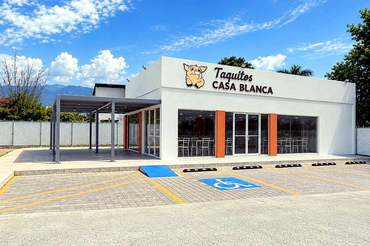 Taquitos Casa Blanca 2 · fachada · Construq · Arq. Almira Hernández Salinas