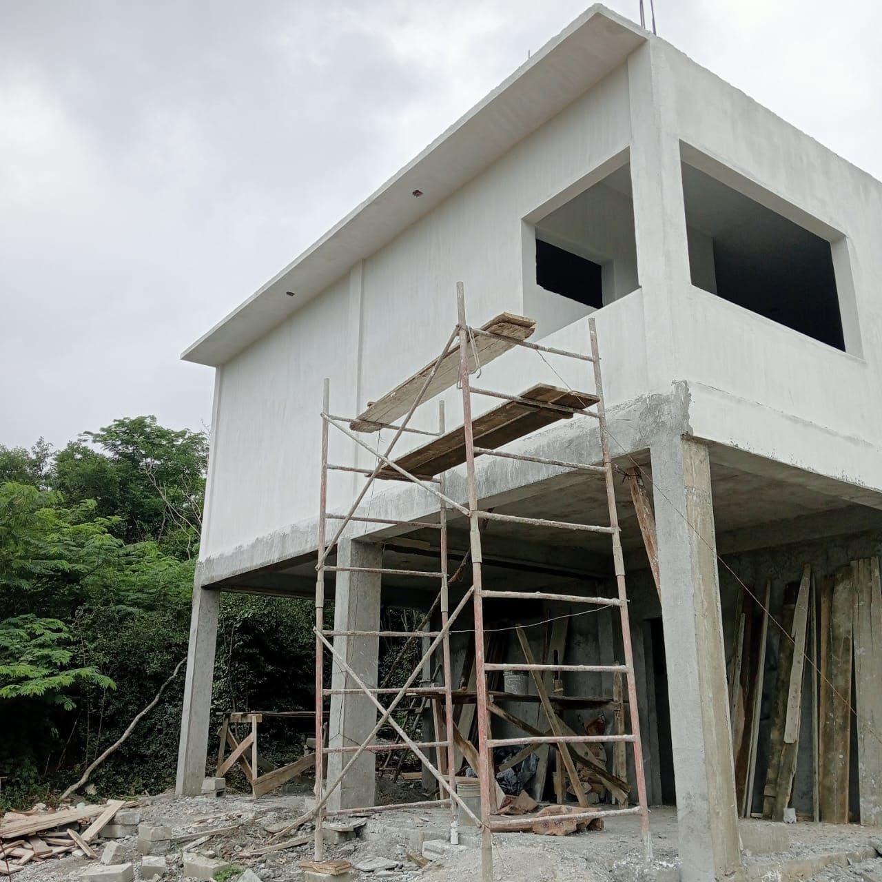 Casa de dos niveles · obra negra · Construq · Arq. Almira Hernández Salinas